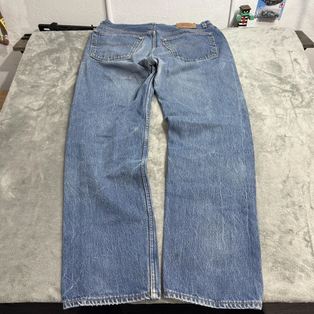 Vintage 90s Levi's 501xx Made‎ in Usa Light Blue Denim Jeans 38x34 (33x30) Retro